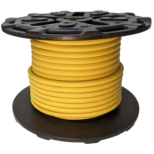 Continental 3/4" x 500' Yellow EPDM Rubber Air Hose, 300 PSI, Bulk Hose HZY07530-500